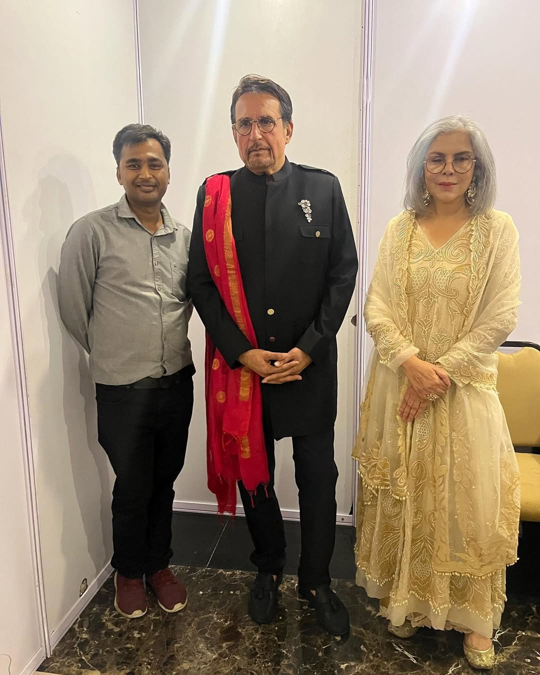 Late post it was an absolute pleassure to meet the gorgeous diva #zeenataman and @kirankumarkay for @inifdindoretimesfashionweek (1)